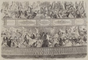 En skitse fra det italienske operahus i Paris